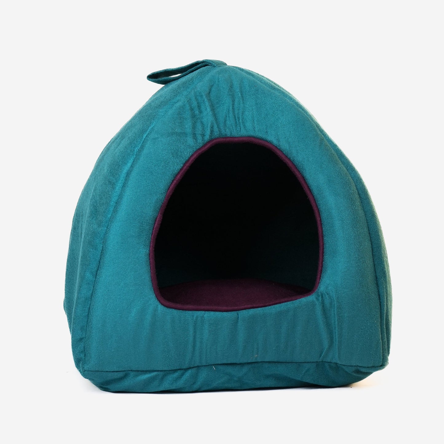 Skatrs Cozy House for Cats, Kittens and Small Dogs (Teal Blue and Purple)