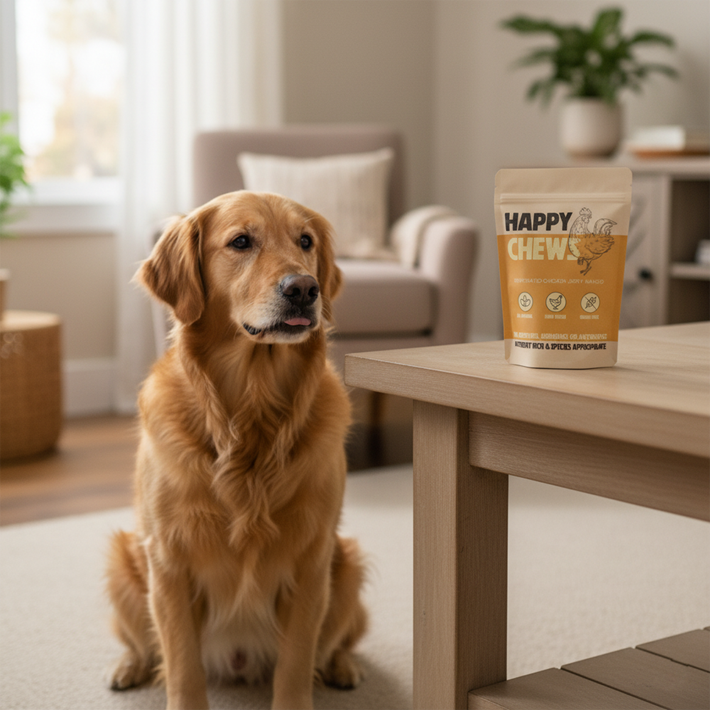 Nootie Happy Chew Dehydrated Mango Flavoured Chicken Jerky Dog Treat