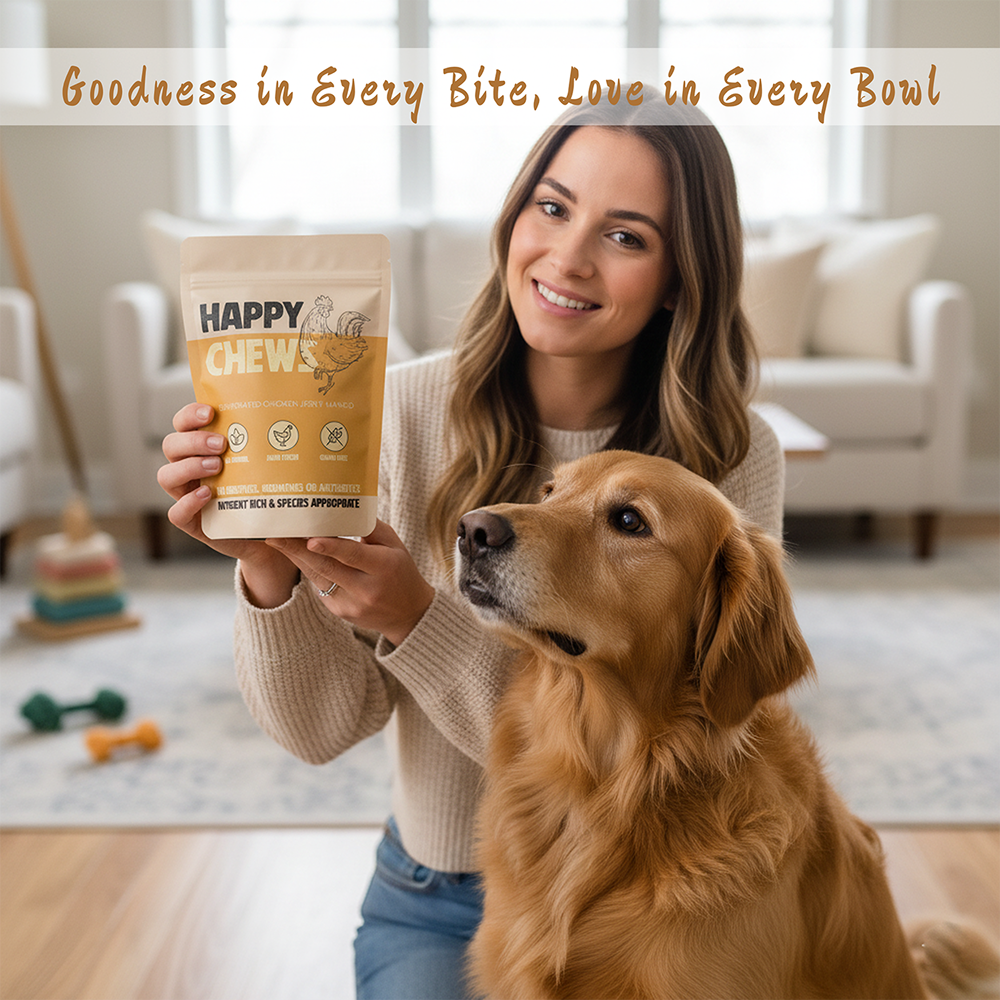 Nootie Happy Chew Dehydrated Mango Flavoured Chicken Jerky Dog Treat