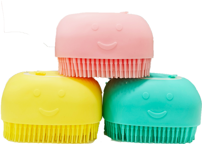 Beaphar Shampoo Bath Silicone Brush for Dogs and Cats (Blue)