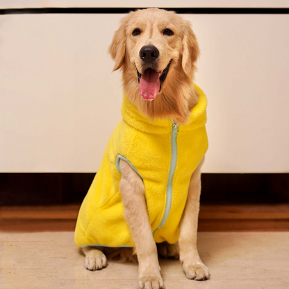 Pets Way Crazy Fur Winter Jacket for Dogs (Yellow)