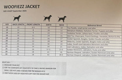 Woofiezz Warm & Comfortable Winter Jackets for Dogs and Cats (Olive Green)