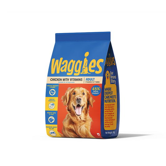 Waggies Chicken with Vitamins All Breed Adult Dog Dry Food