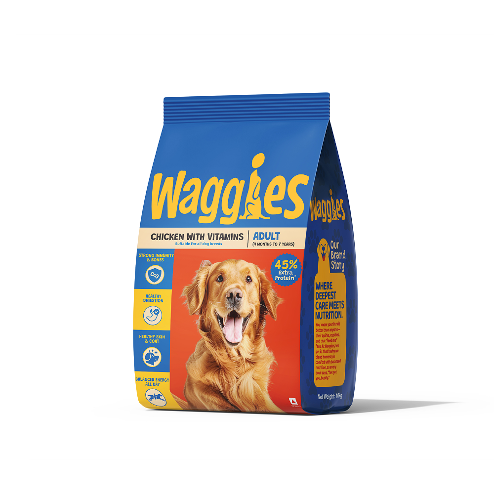 Waggies Chicken with Vitamins All Breed Adult Dog Dry Food