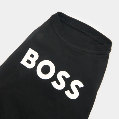 Boss Graphic Tshirt for Dogs (Jet Black)