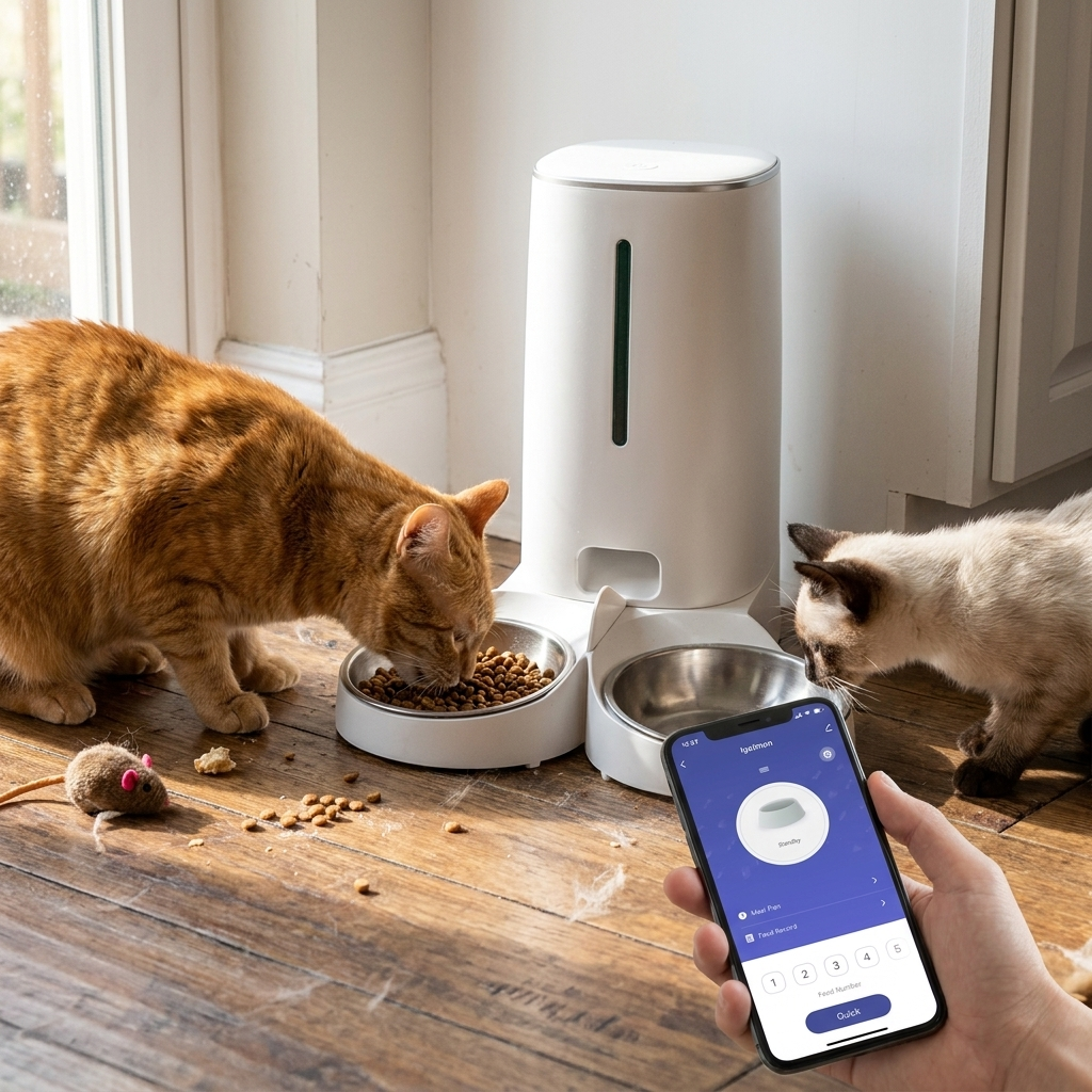 Wifi Cat Feeder lifestyle