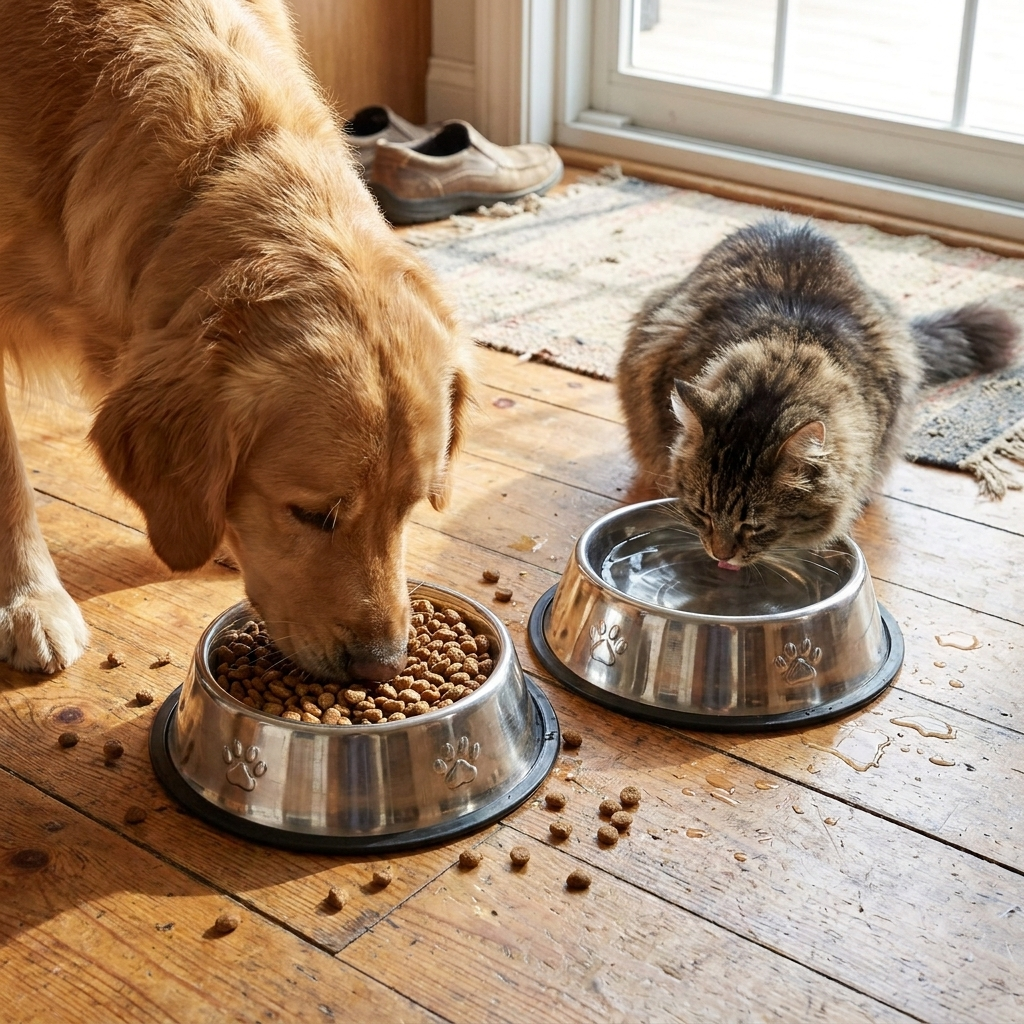 Paw Steel Pet Bowl lifestyle