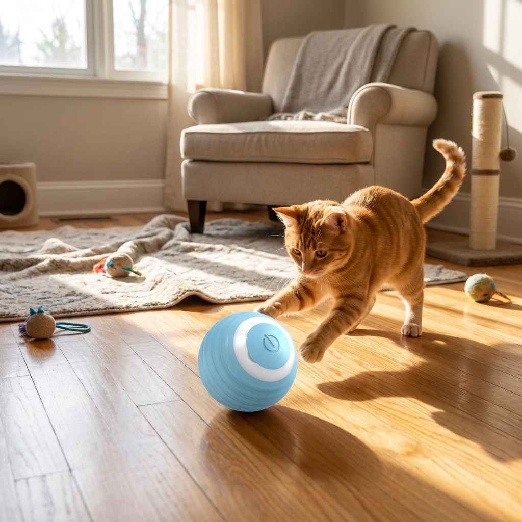 Cat Rolling Ball lifestyle