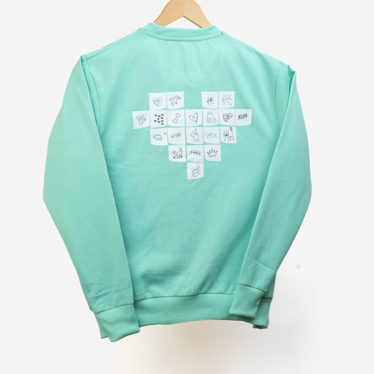 Furriends Forever Sweatshirt For Men & Women(Mint Green)