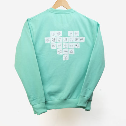 Furriends Forever Sweatshirt For Men & Women(Mint Green)