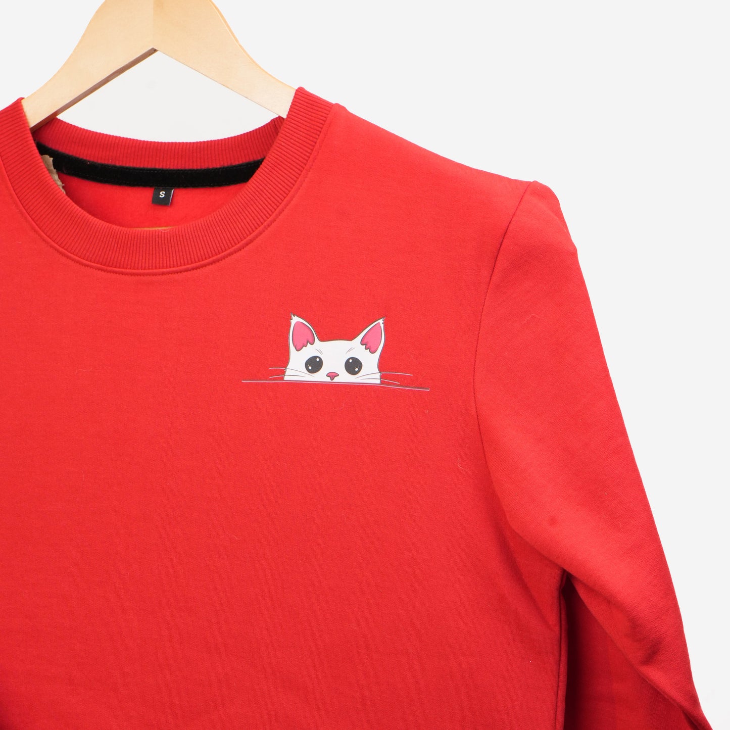 Cat Parent Sweatshirt For Men and Women (Red)