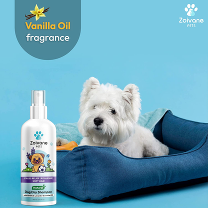 Zoivane Vanilla & Lavender Waterless Shampoo for Dogs
