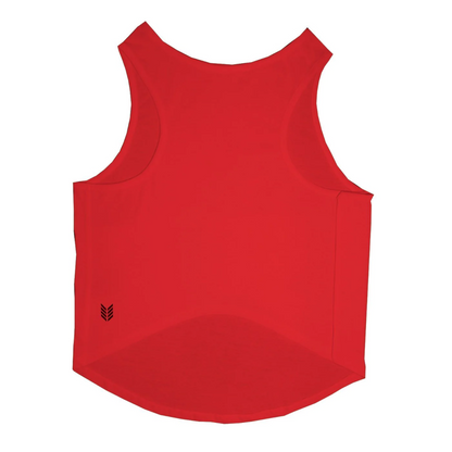 Ruse IPL "Punjab Clings" Printed Tank Jersey for Cats (Poppy Red) | Indian Pet League