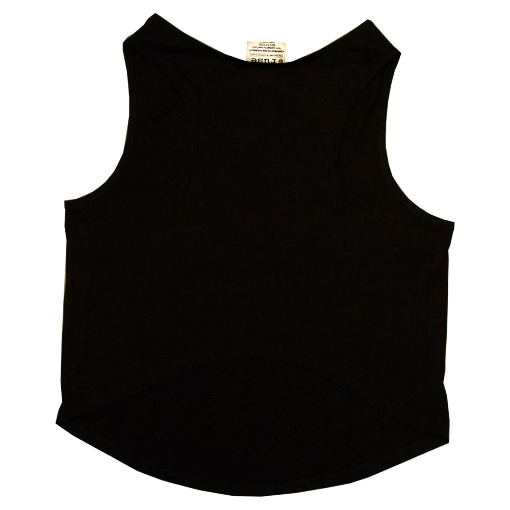 Ruse IPL "Loyal Chasers Bangalore" Printed Tank Jersey for Cats (Black) | Indian Pet League