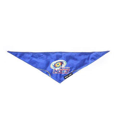 Pets Way Mumbai Indies IPL Bandana for Dogs and Cats (Blue) | Indian Pet League