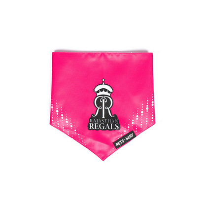 Pets Way Rajasthan Regals IPL Bandana for Dogs and Cats (Pink) | Indian Pet League