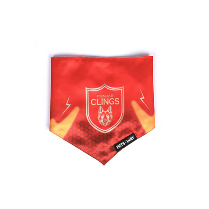 Pets Way Punjab Clings IPL Bandana for Dogs and Cats (Red) | Indian Pet League