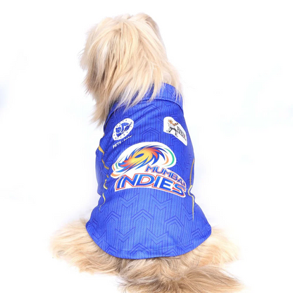 Pets Way Mumbai Indies IPL Jersey for Dogs and Cats (Blue)| Indian Pet League