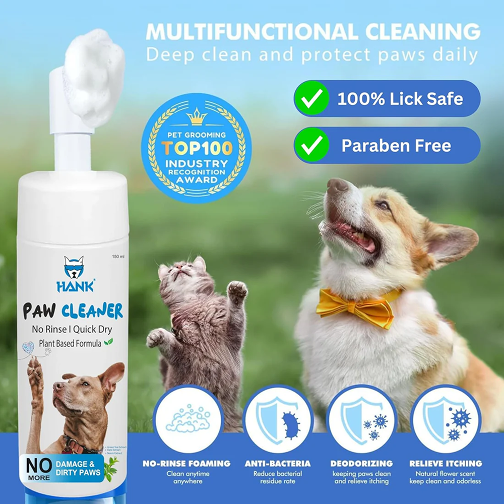 Hank Paw Cleaner for Dogs and Cats (Blue)