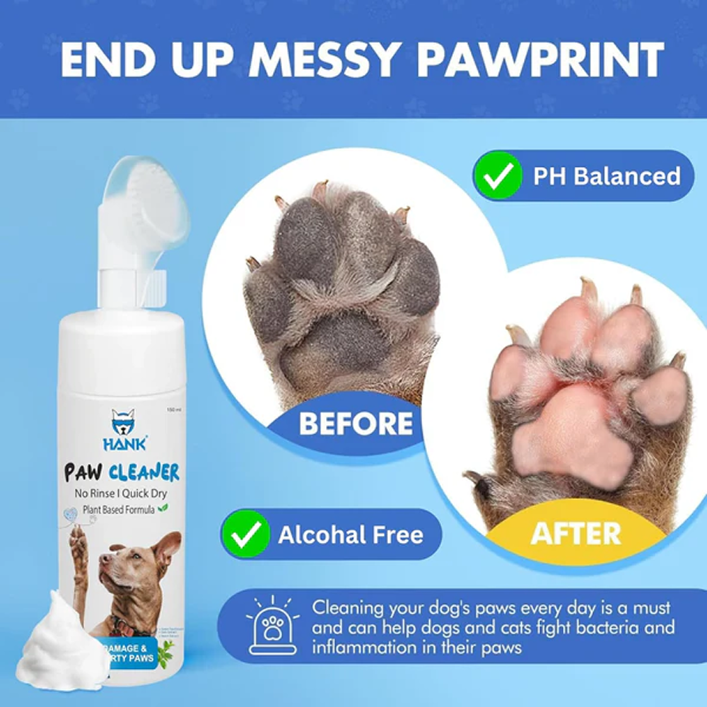 Hank Paw Cleaner for Dogs and Cats (Blue)