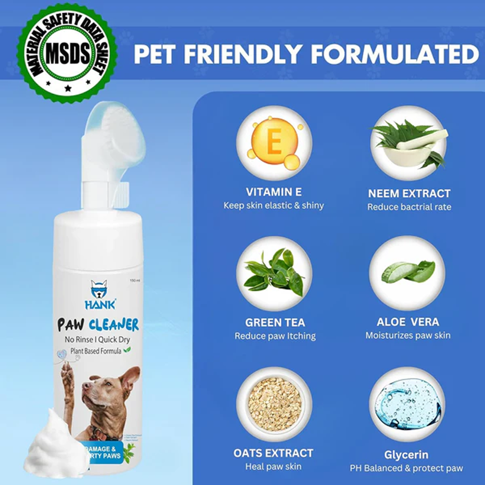 Hank Paw Cleaner for Dogs and Cats (Blue)