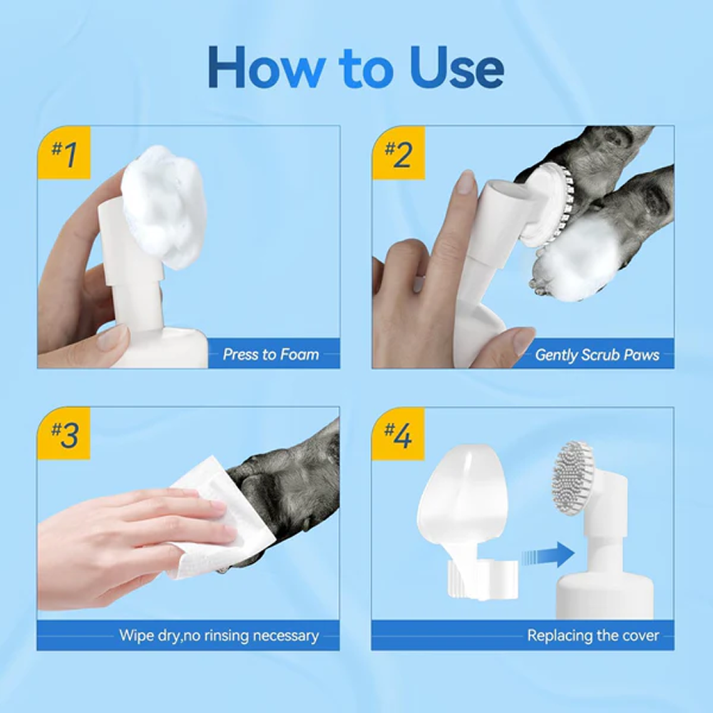 Hank Paw Cleaner for Dogs and Cats (Blue)