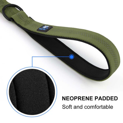 Hank Tactical Bungee Leash for Dogs (Green)