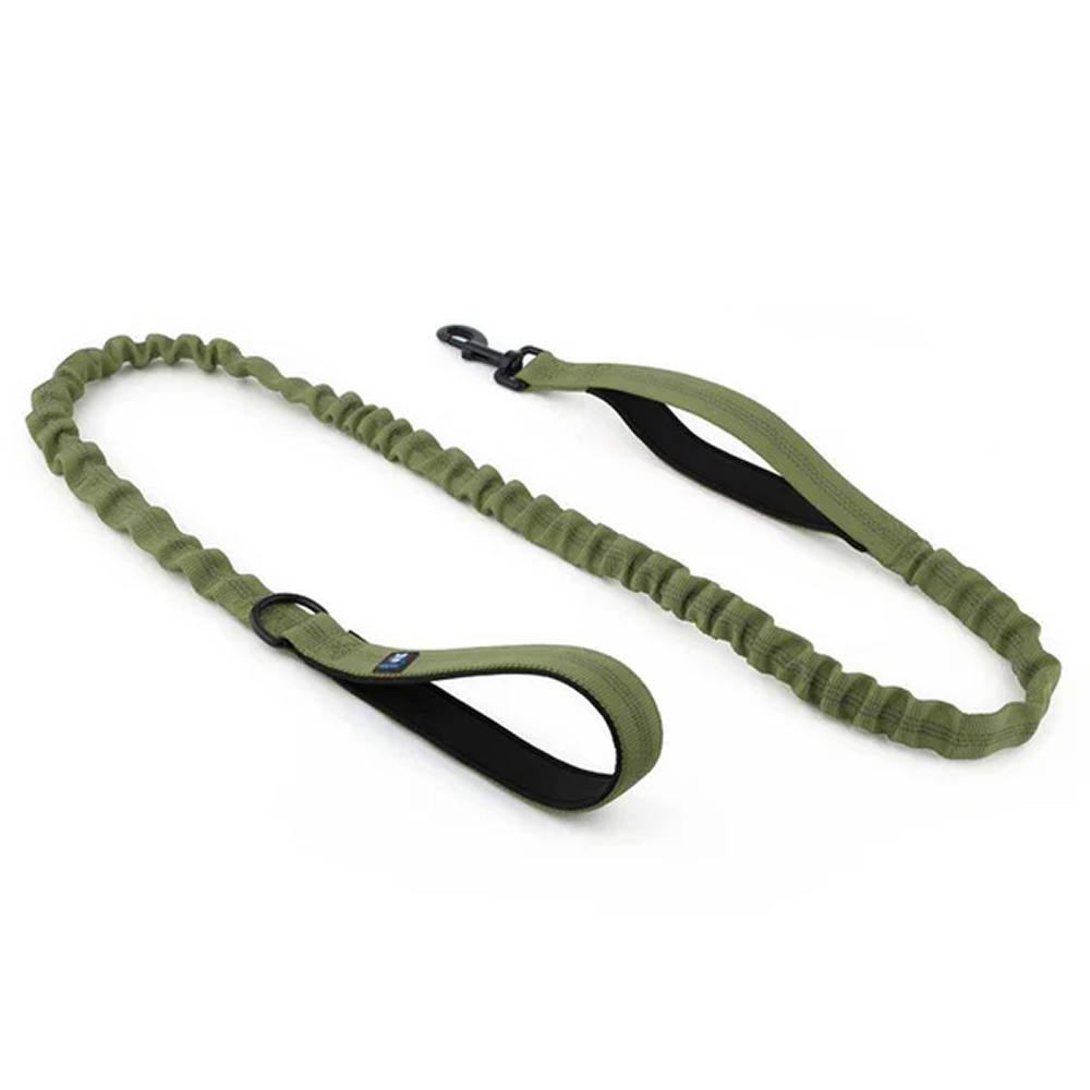 Hank Tactical Bungee Leash for Dogs (Green)