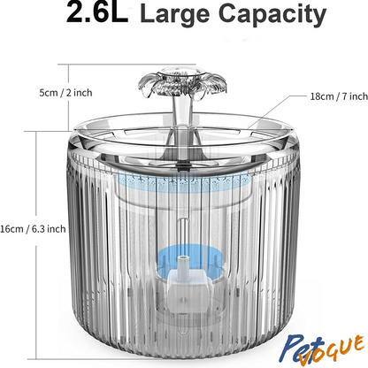 Pet Vogue Fountain Water Dispenser for Cats and Dogs