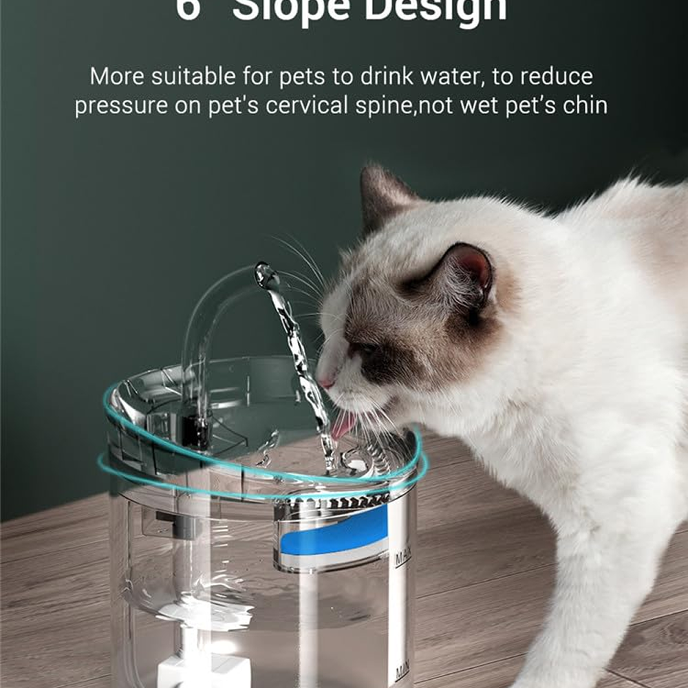 Pet Vogue Automatic Water Fountain and Filter for Cats and Dogs