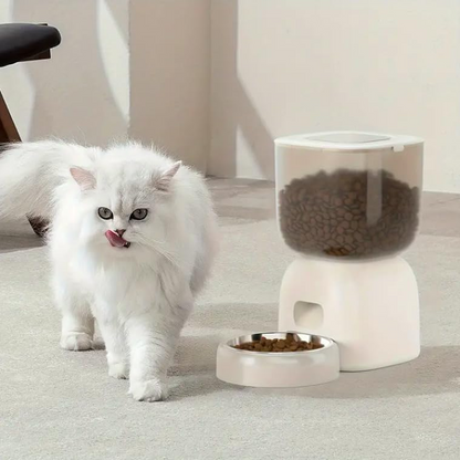 Pet Vogue Automatic Feeder Stainless Steel Dish for Cats and Small Dogs