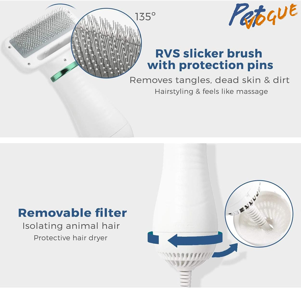 PetVogue Portable Professional Home Grooming Kit with Hair Drying & Blower for Dogs & Cats