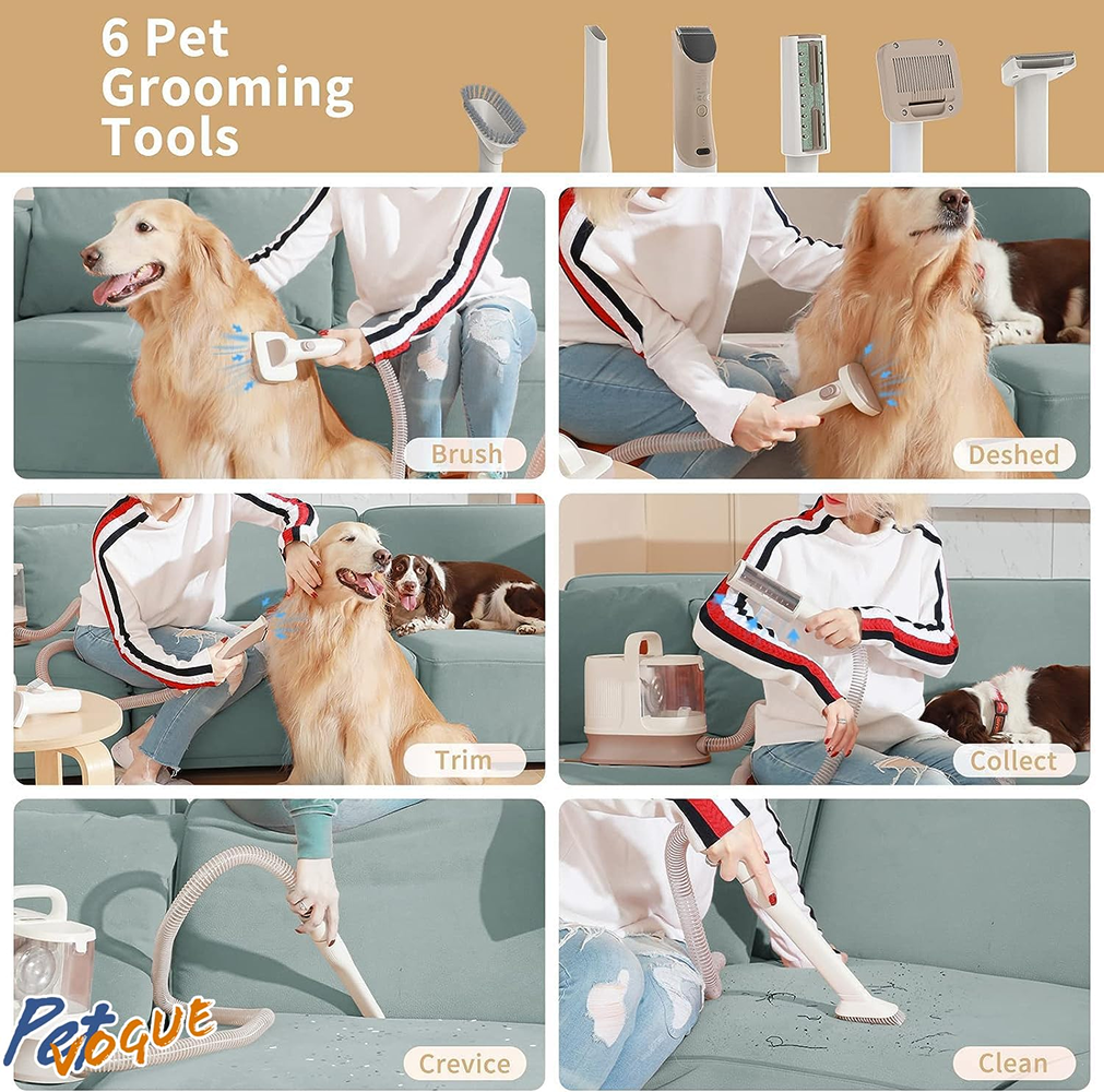 Petvogue 6 in 1 Grooming Kit for Dog & Cats