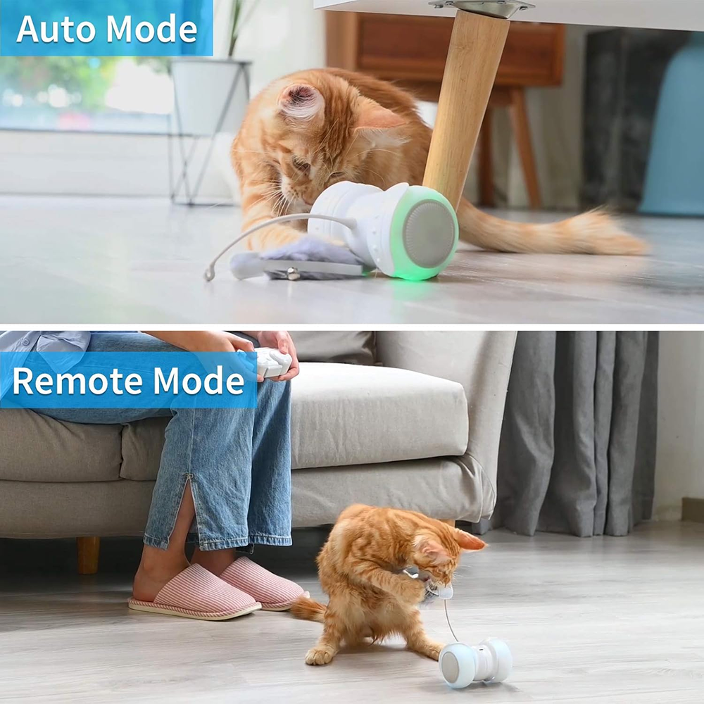 PetVogue Electric Remote Controlled LED Interactive Toy with Speed Adjustment for Cats and Kittens