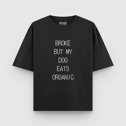 Hoomans Dog Eats Organic T Shirt for Men and Women (Black)