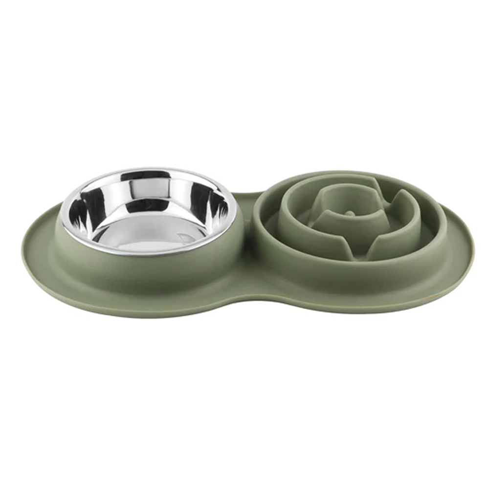 Pawpourri Food & Water Slow Feeder for Dogs