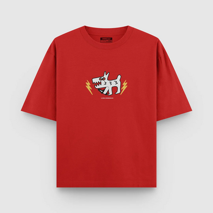 Hoomans Nice Doggo T Shirt for Men and Women (Red)