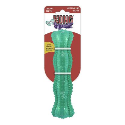 Kong Squeezz Dental Stick Toy for Dogs (Green)
