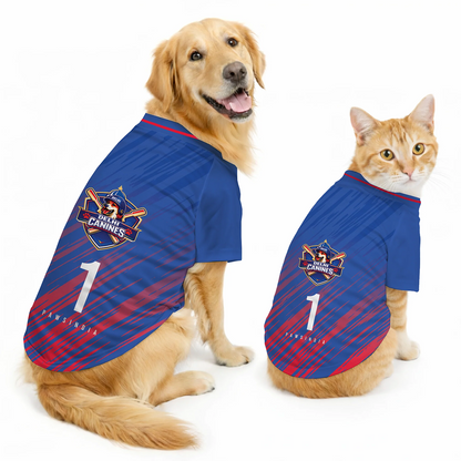 Pawsindia Delhi Canines T20 Pets Premier League Jersey for Dogs | Indian Pet League