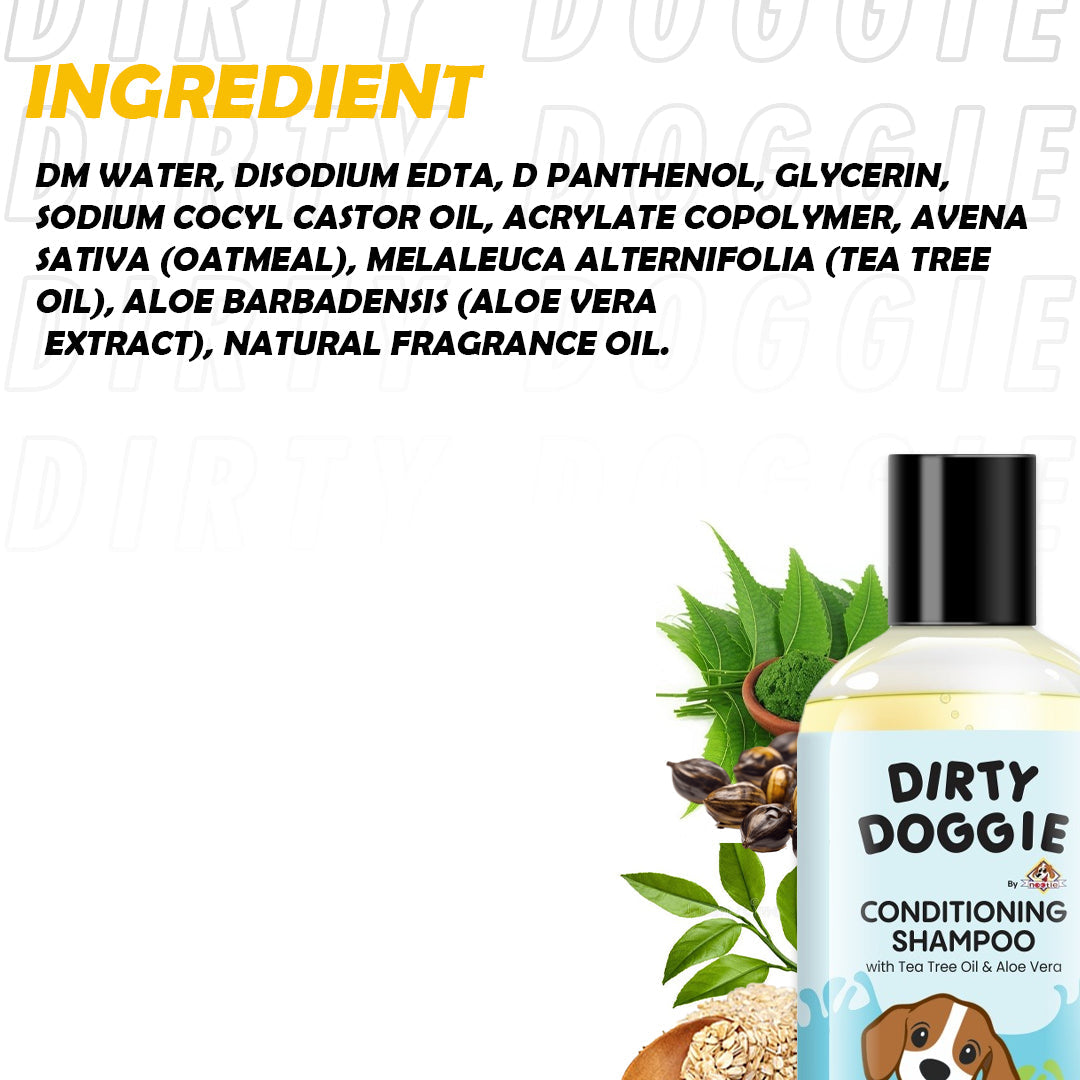 Nootie Dirty Doggie Tick & Flea and Conditioning Dog Shampoo Combo