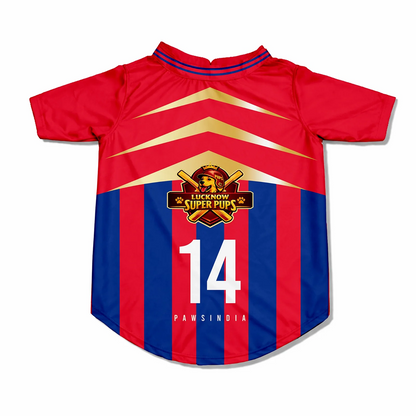Pawsindia Lucknow Super Pups T20 Pets Premier League Jersey for Dogs | Indian Pet League