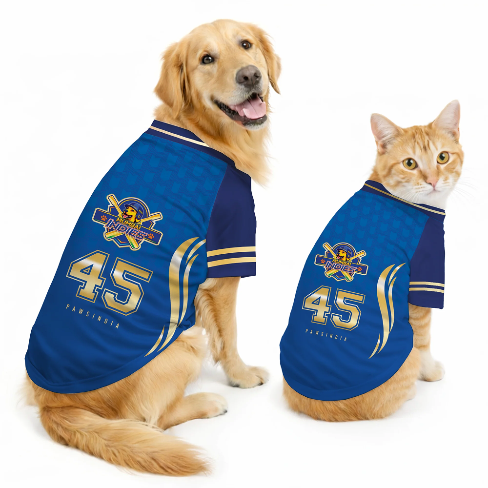 Pawsindia Mumbai Indies T20 Pets Premier League Jersey for Dogs | Indian Pet League