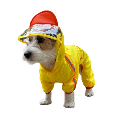 Barkbutler x Fofos Four Leg Duck Raincoat for Dogs (Yellow)