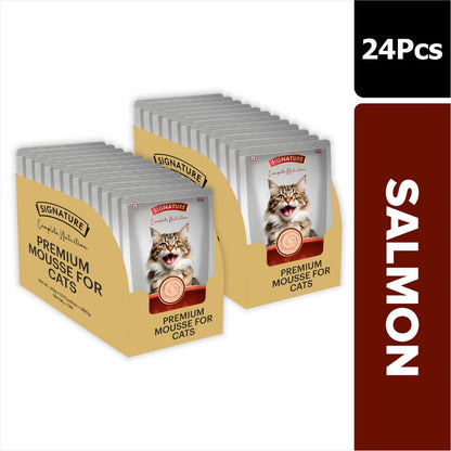 Signature Grain Zero Chicken and Salmon Mousse Combo Adult Cat Wet Food