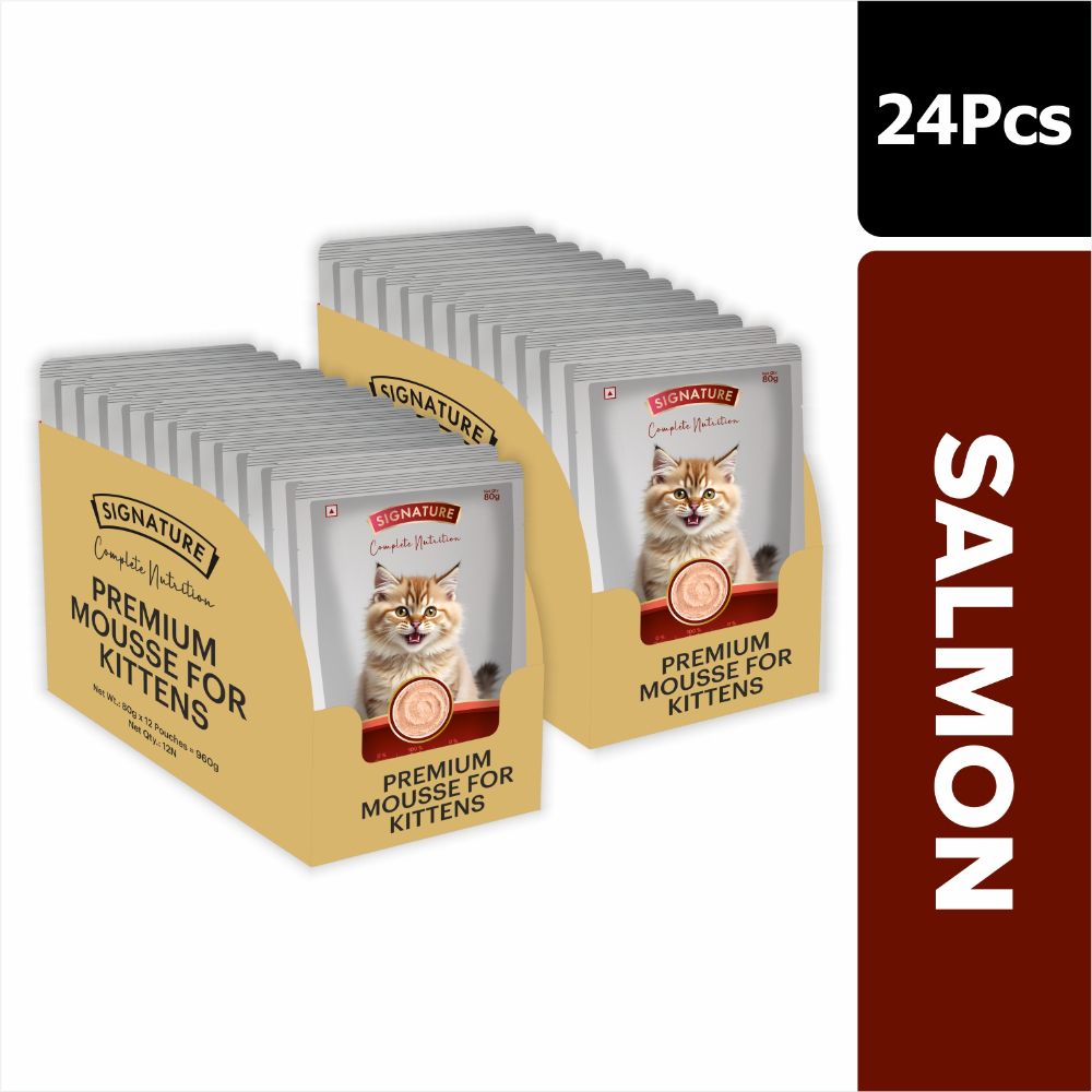 Signature Grain Zero Tuna and Salmon Mousse Combo Kitten Cat Wet Food