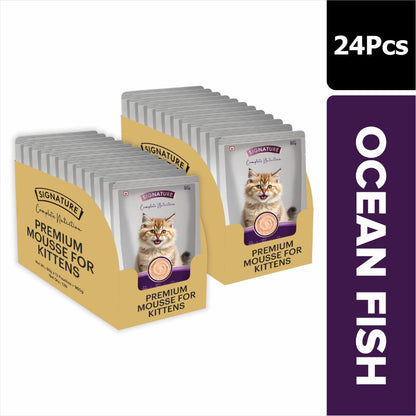 Signature Grain Zero Ocean Fish Mousse Kitten Cat Wet Food