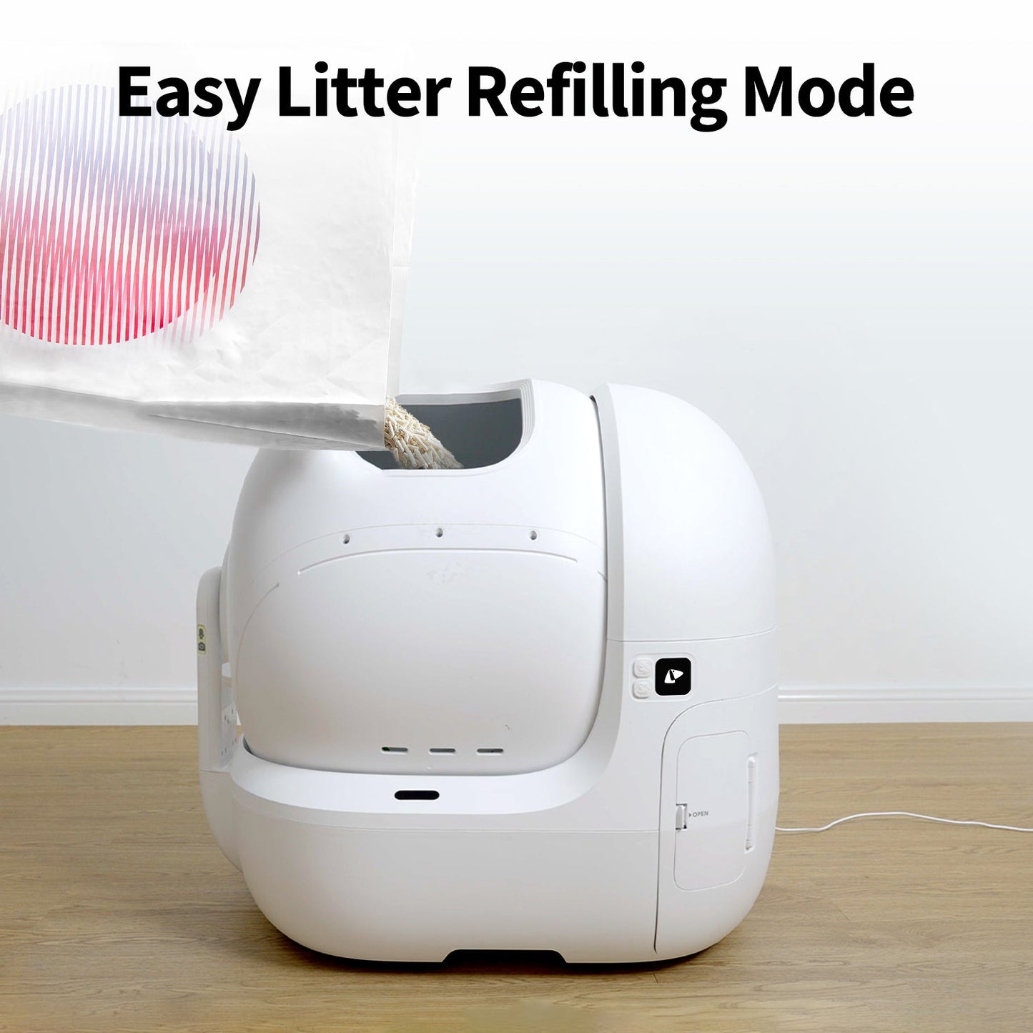 Petkit Purobot Max Pro Automatic Self Cleaning Litter Box for Cats (White)