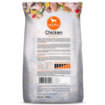 Meatiful Premium Chicken Adult Dog Dry Food