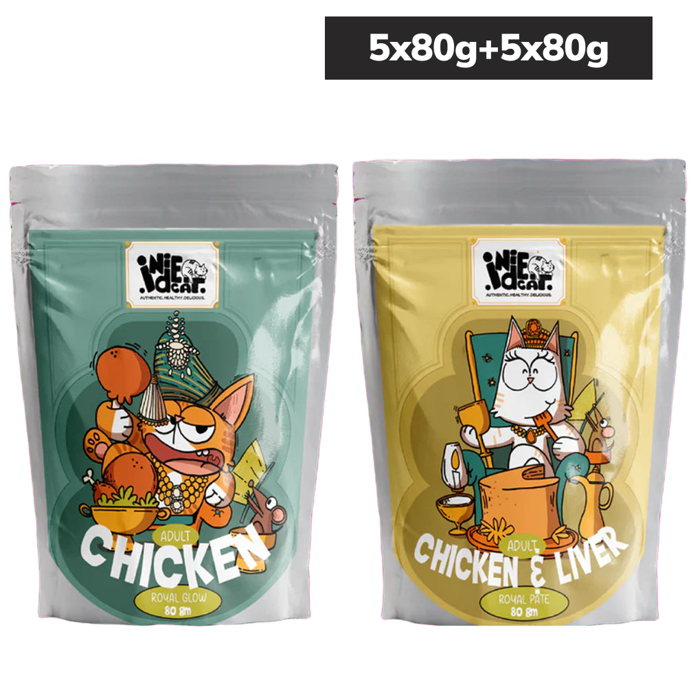 IndieCat Royal Glow Chicken and Chicken & Liver Combo Adult Cat Wet Food
