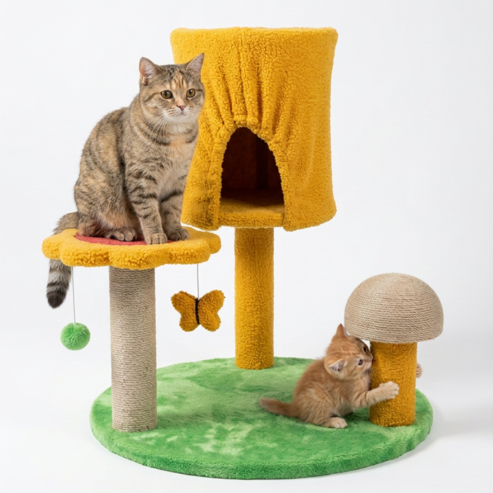 Skatrs Furrytale Tower Cat Tree for Cats and Kittens